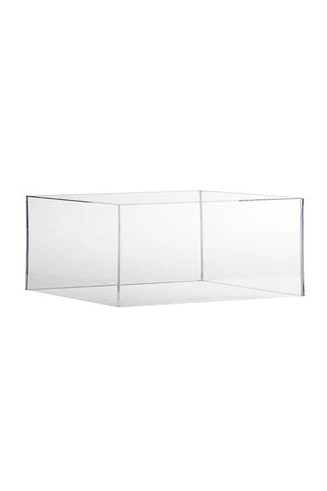 9.75" X 9.75" X 5" Acrylic Vase Clear - Image 2
