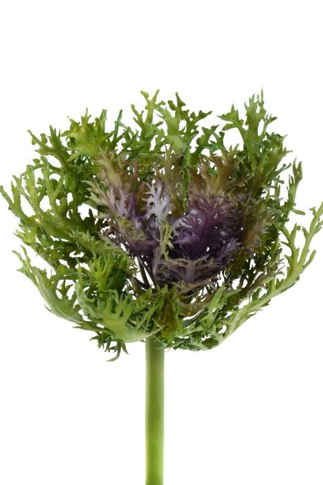9" Artificial Cabbage Spray Green/Lavender