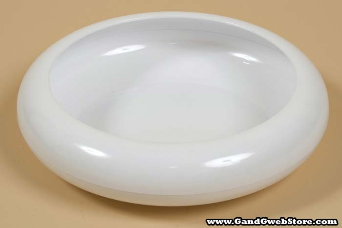 9" Frisbee Dish White Pkg/6 - Image 2