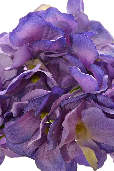 9" Silk Hydrangea Pick (Purple) - Image 2