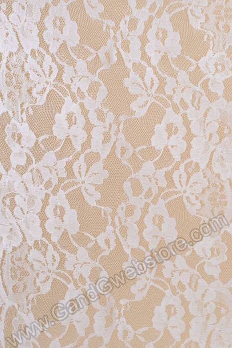 9" X 10yds Lace Ribbon White - Image 2