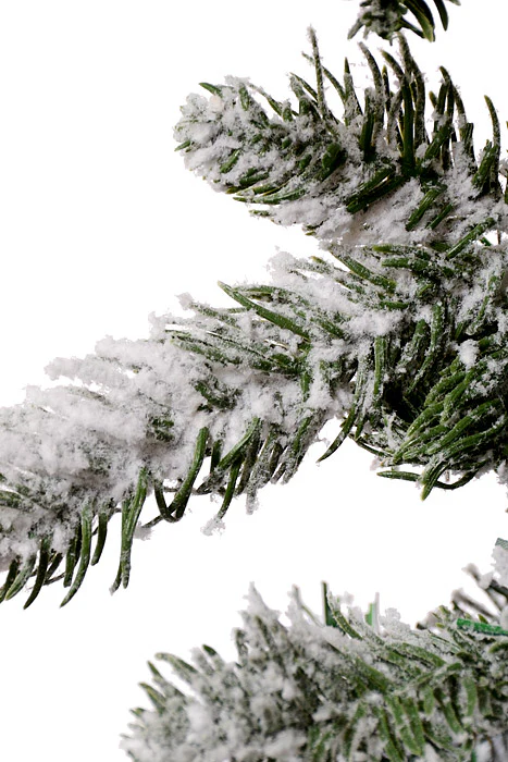 9Ft Snowy Garland White/Green - Image 2
