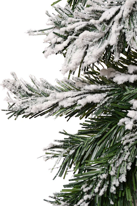 9Ft Snowy Pine Garland Green - Image 2