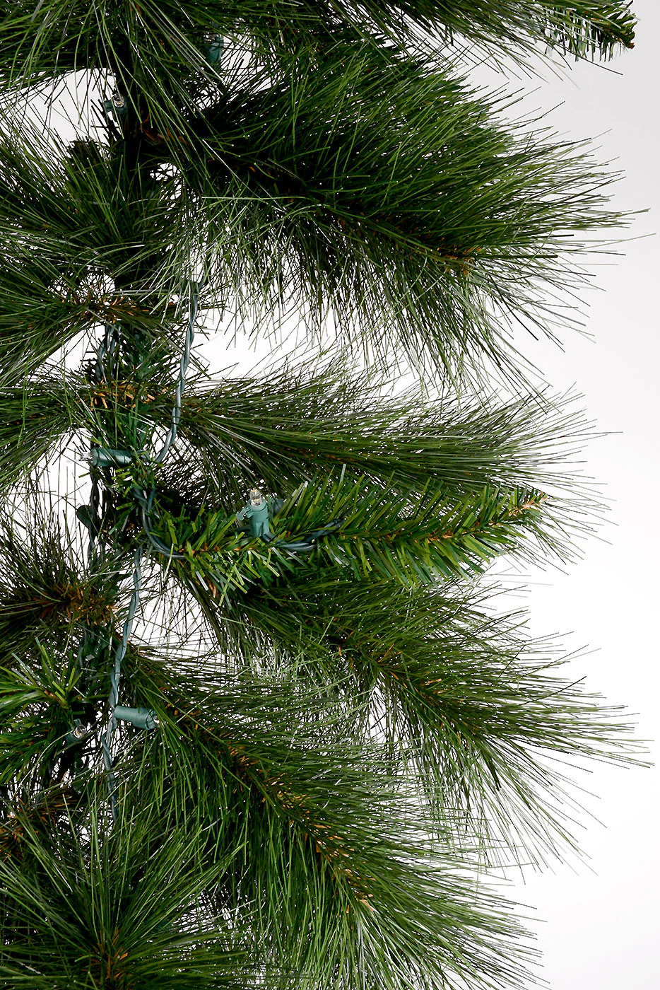 9Ft X 18" Needle Mixed Garland  W/100 Led Lights Green - Image 3