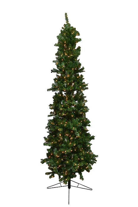 9Ft X 37" Hudson Valley Pencil Tree 550 Lights Two Tones/Clear Brite - Image 2