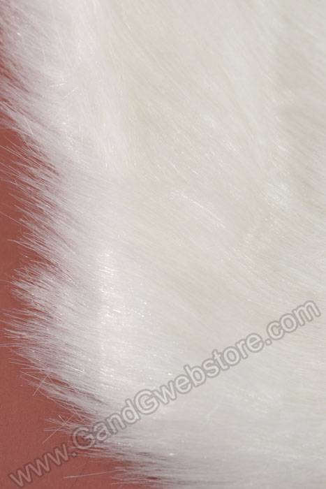 Faux Fur Collar Shawl Shrug White - Image 2