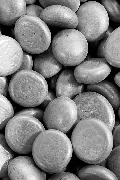 Flat Glass Marbles Silver 5lb/pkg
