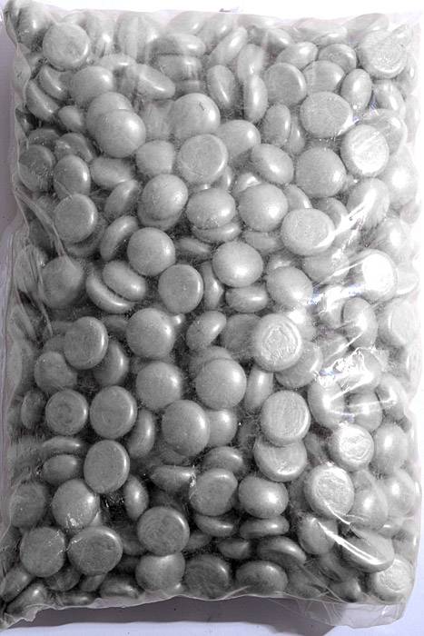 Flat Glass Marbles Silver 5lb/pkg - Image 2