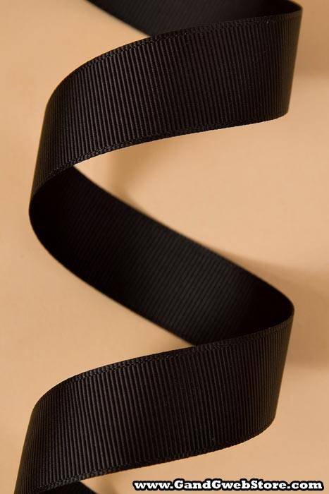 Grosgrain Ribbon Black - Image 2