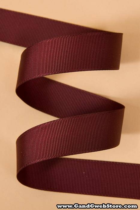 Grosgrain Ribbon Burgundy - Image 2