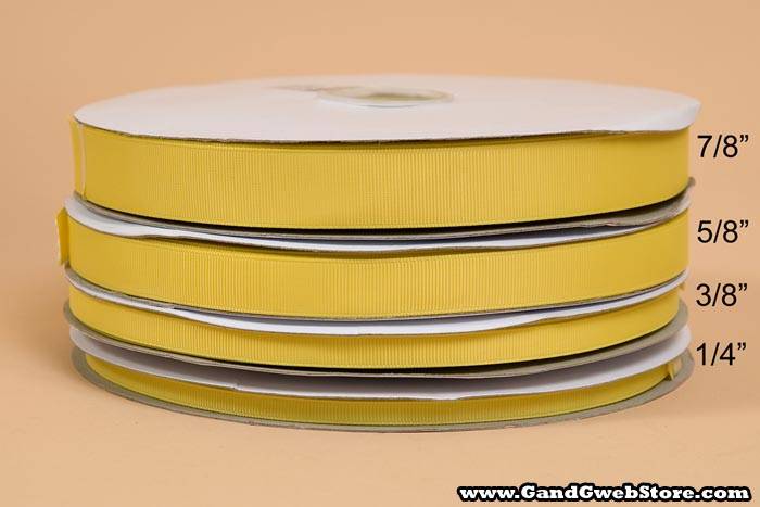 Grosgrain Ribbon Lemon - Image 3