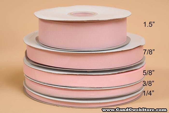 Grosgrain Ribbon Light Pink - Image 3