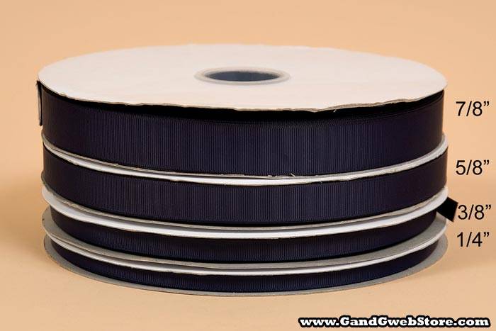 Grosgrain Ribbon Navy - Image 3