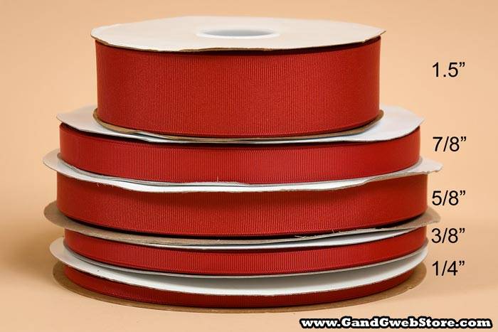 Grosgrain Ribbon Red - Image 3