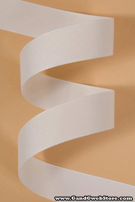 Grosgrain Ribbon White - Image 2