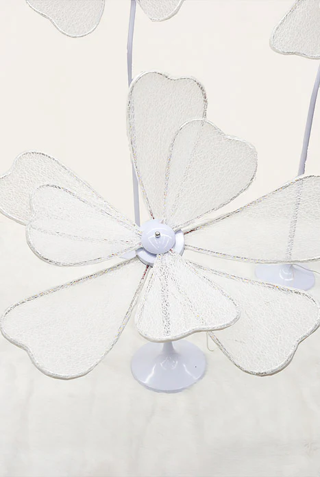 Lamp Flower Stand White Set/4 - Image 4