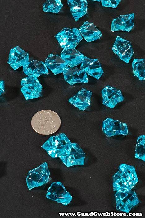 Large Acrylic Cube Aqua Pkg/1lb - Image 2