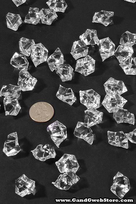 Large Acrylic Cube Clear Pkg/1lb - Image 2