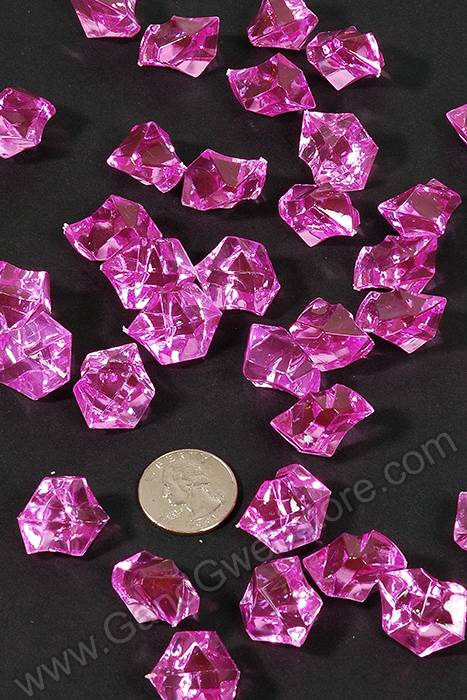 Large Acrylic Cube Fuchsia Pkg/1lb - Image 2