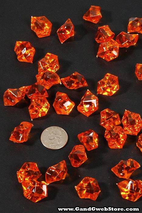 Large Acrylic Cube Orange Pkg/1lb - Image 2