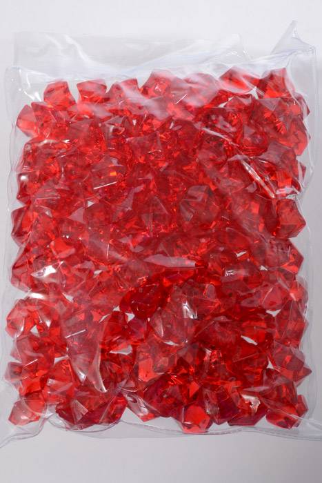Large Acrylic Cube Red Pkg/1lb - Image 2