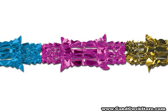 Metallic Garland Cerise/gold/light Blue - Image 2