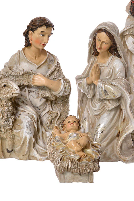 Nativity Table Piece Champagne/Cream Set/ 7Pcs - Image 2