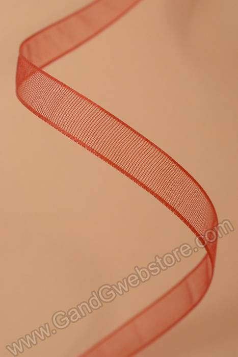 Organdy Ribbon Cinnamon - Image 2
