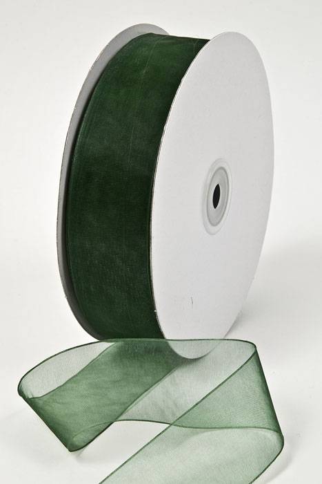 Organdy Ribbon - Hunter Green #19
