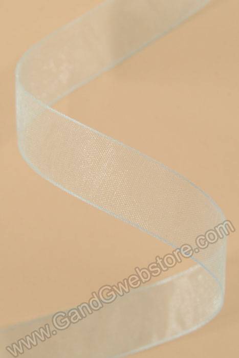 Organdy Ribbon Light Blue - Image 2