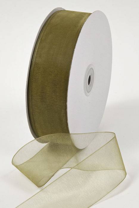 Organdy Ribbon - Moss #17