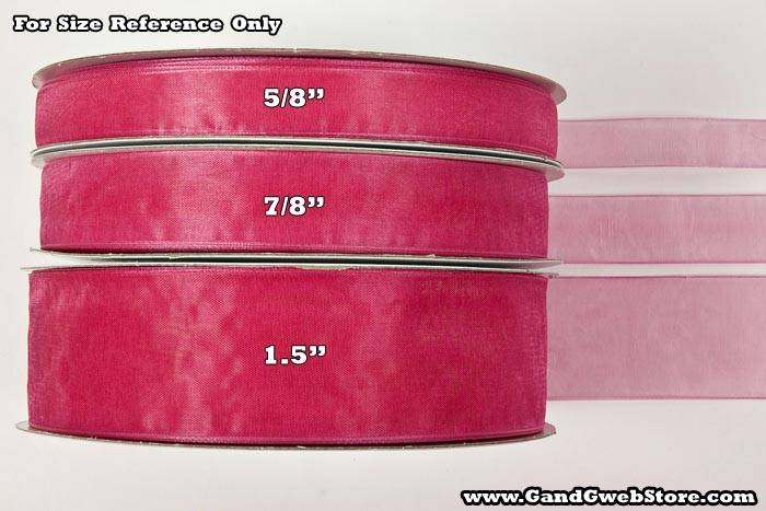 Organdy Ribbon - Moss #17 - Image 2