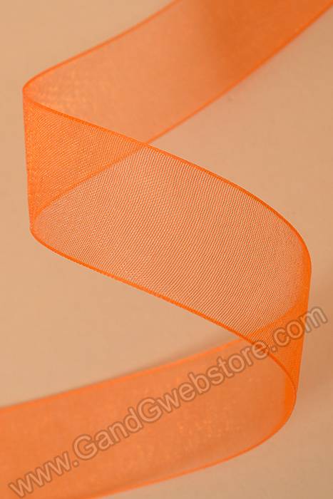 Organdy Ribbon Orange - Image 2