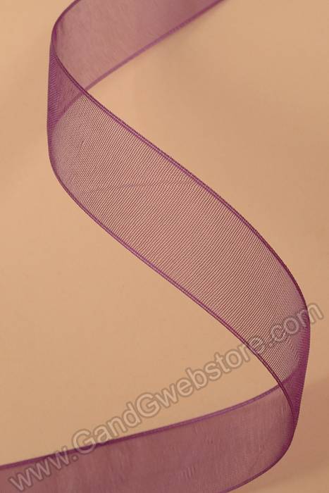 Organdy Ribbon Plum - Image 2