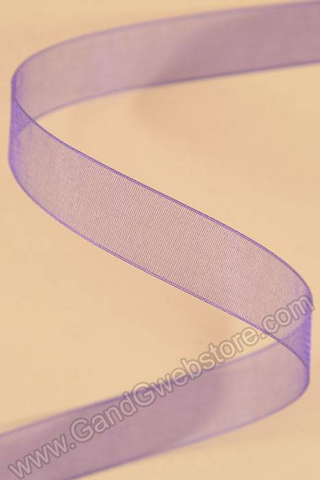 Organdy Ribbon - Purple #26 - Image 2