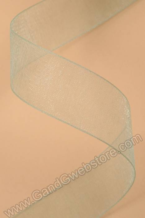 Organdy Ribbon Soft Mint Green - Image 2