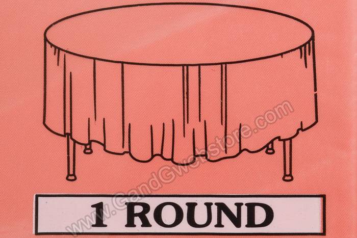 Rectangular/round Plastic Table Cover Orange - Image 3
