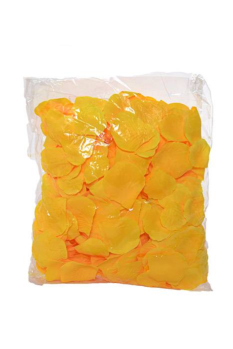 Silk Rose Petals Yellow Pkg/500 - Image 2