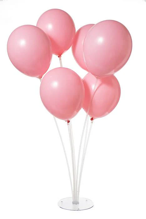 Table Balloon Stand W/sticks & Cups X7 Clear - Image 2