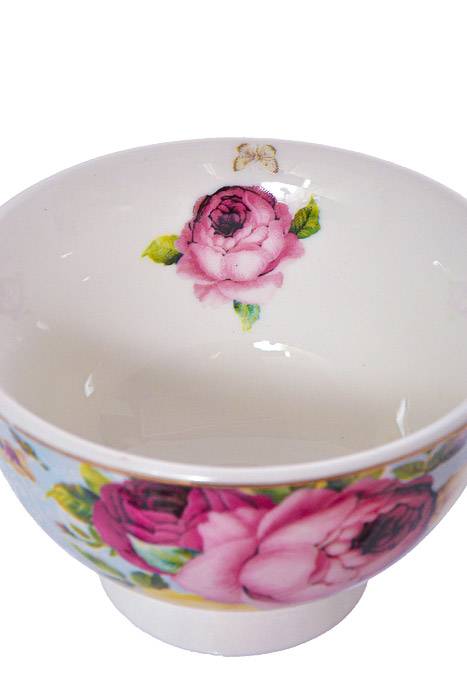 Tea Cup w/ Saucer Chair/Flowers Set/6 - Image 2