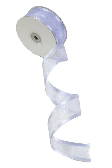 Wired Sheer Ribbon W/satin Edge Iris #45